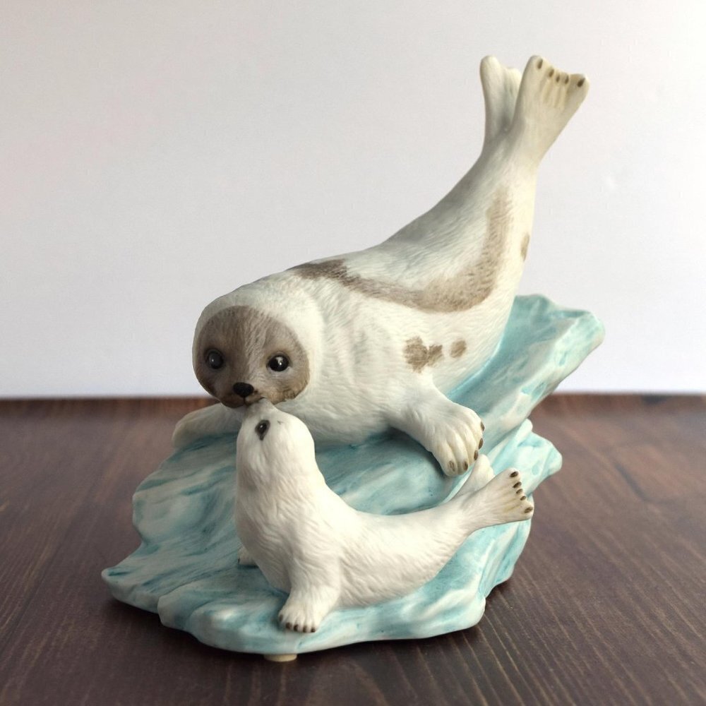 Home Interiors Harp Seals Figurine 1127
